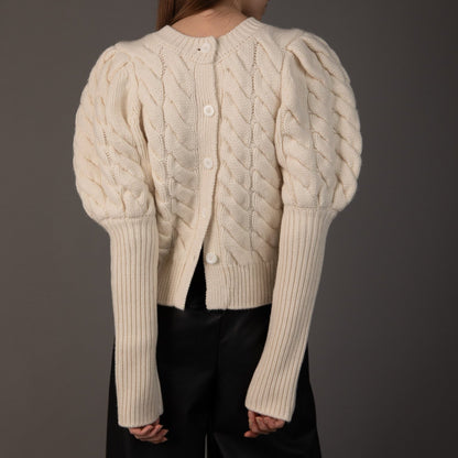 bubbly 2way cable cardigan