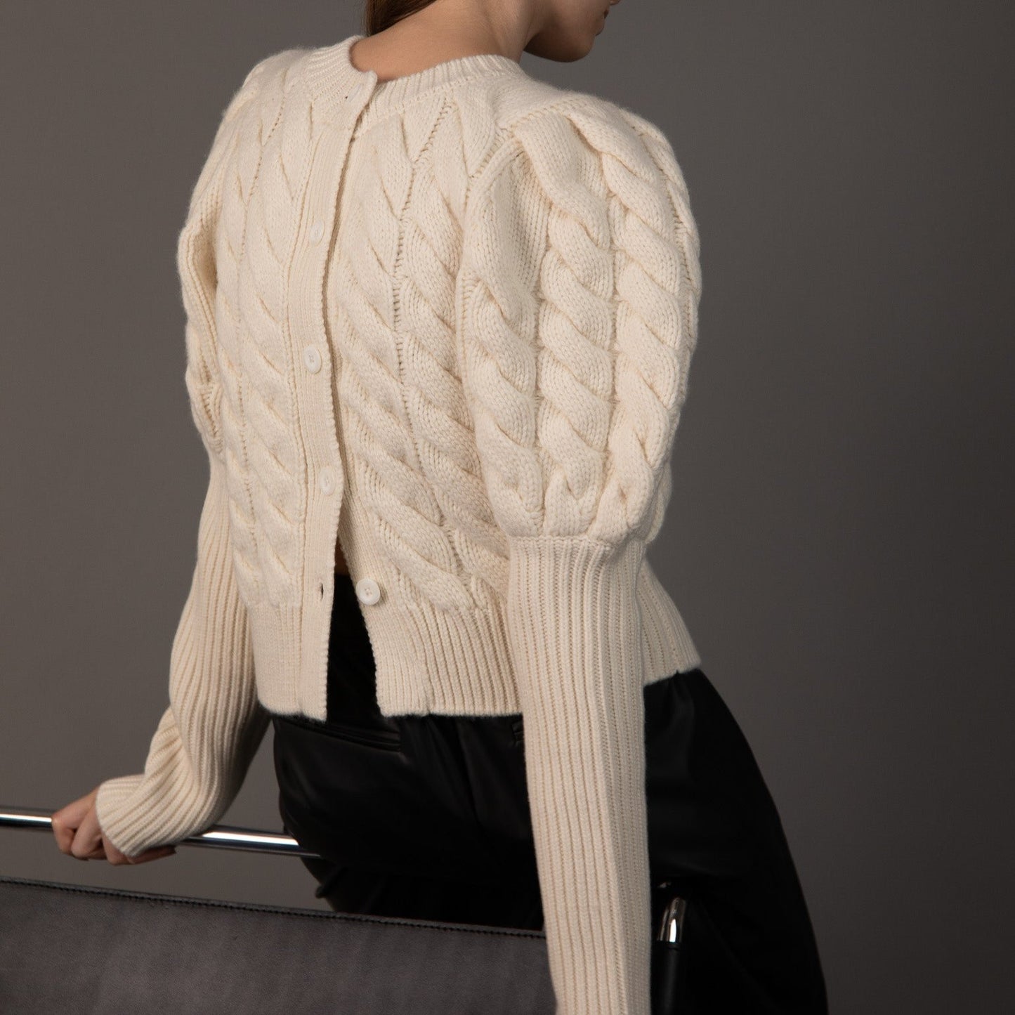 bubbly 2way cable cardigan