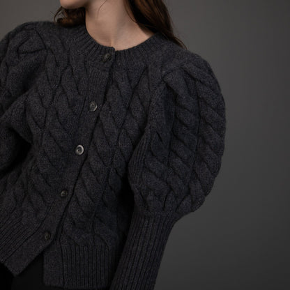 bubbly 2way cable cardigan