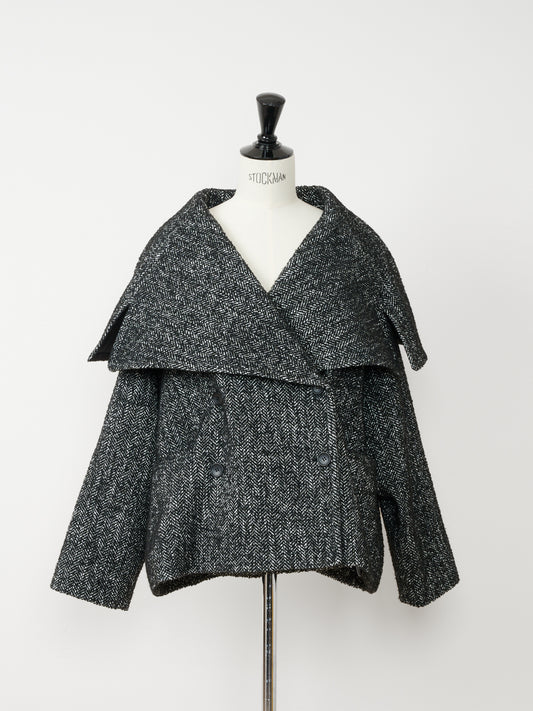 【Tokyo Pre】Tweed Mantle Coat