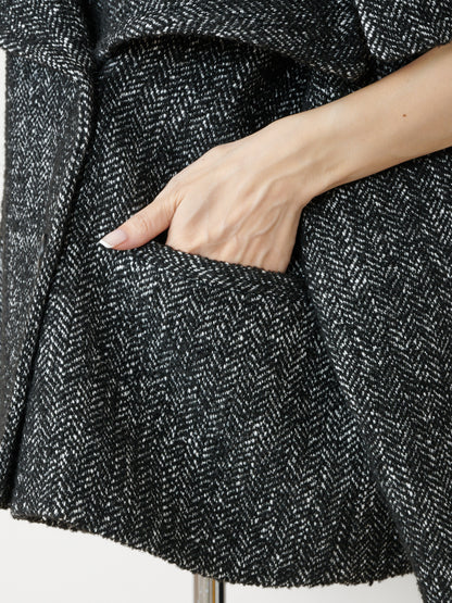 【Tokyo Pre】Tweed Mantle Coat