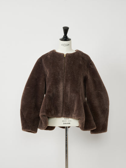 【Tokyo Pre】Peplum Fur Jacket