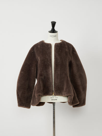 【Tokyo Pre】Peplum Fur Jacket