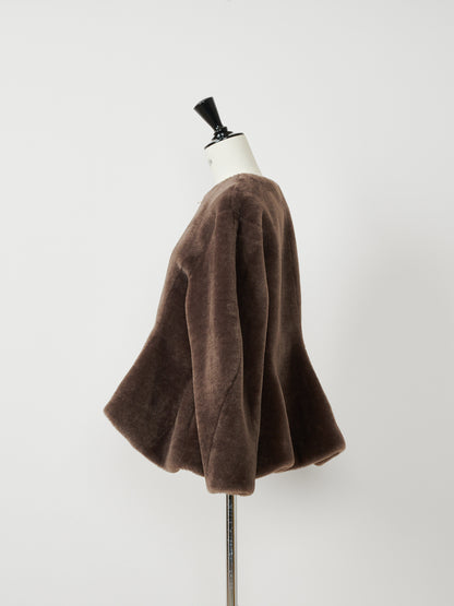 【Tokyo Pre】Peplum Fur Jacket