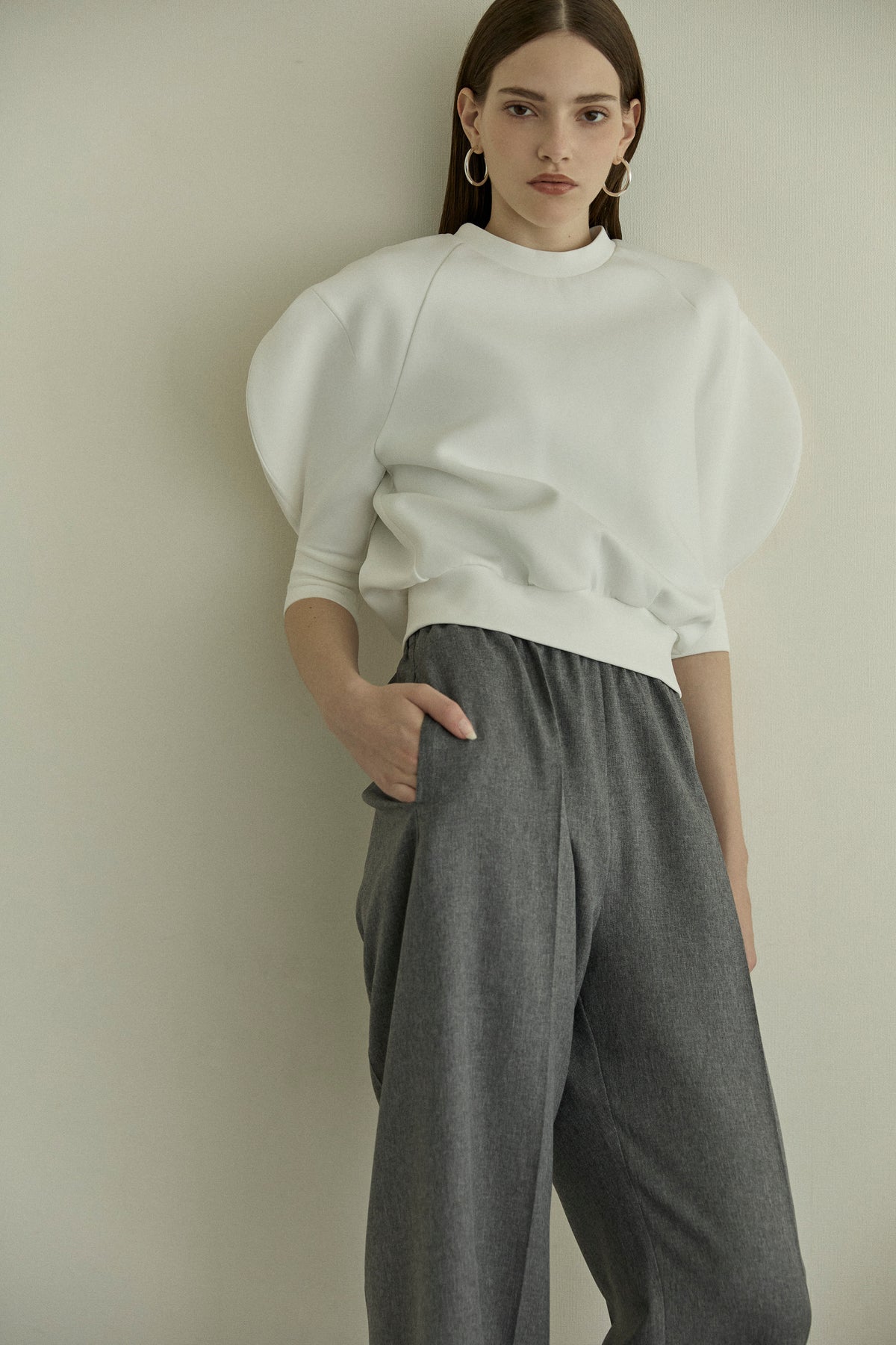 Relax Pants -wool like-