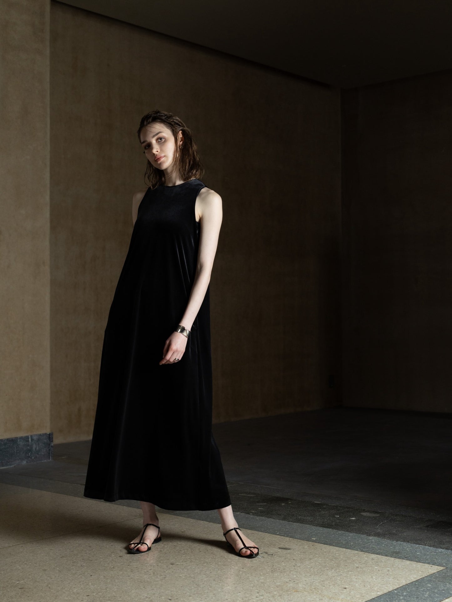 Velour Flow Dress