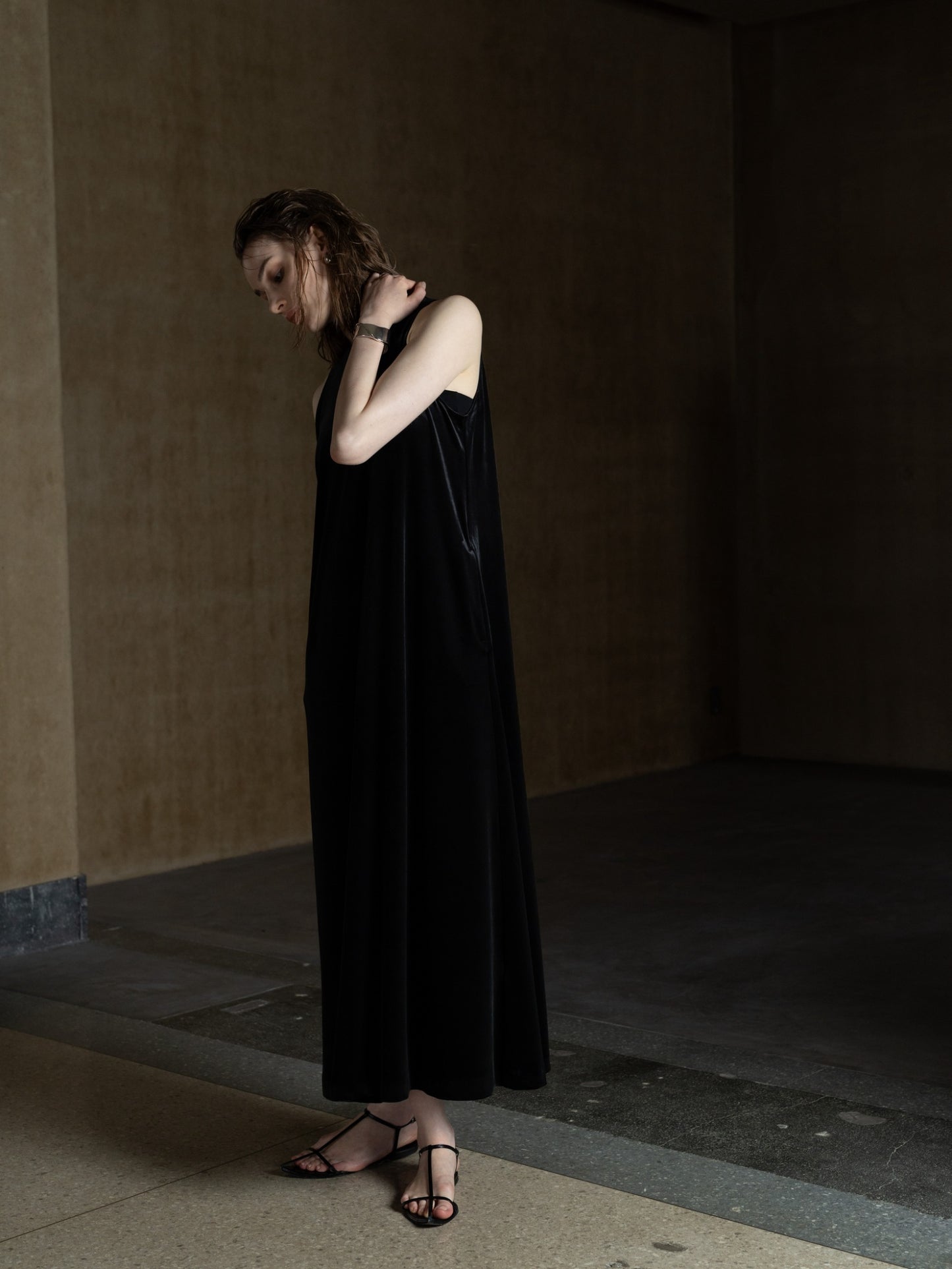 Velour Flow Dress