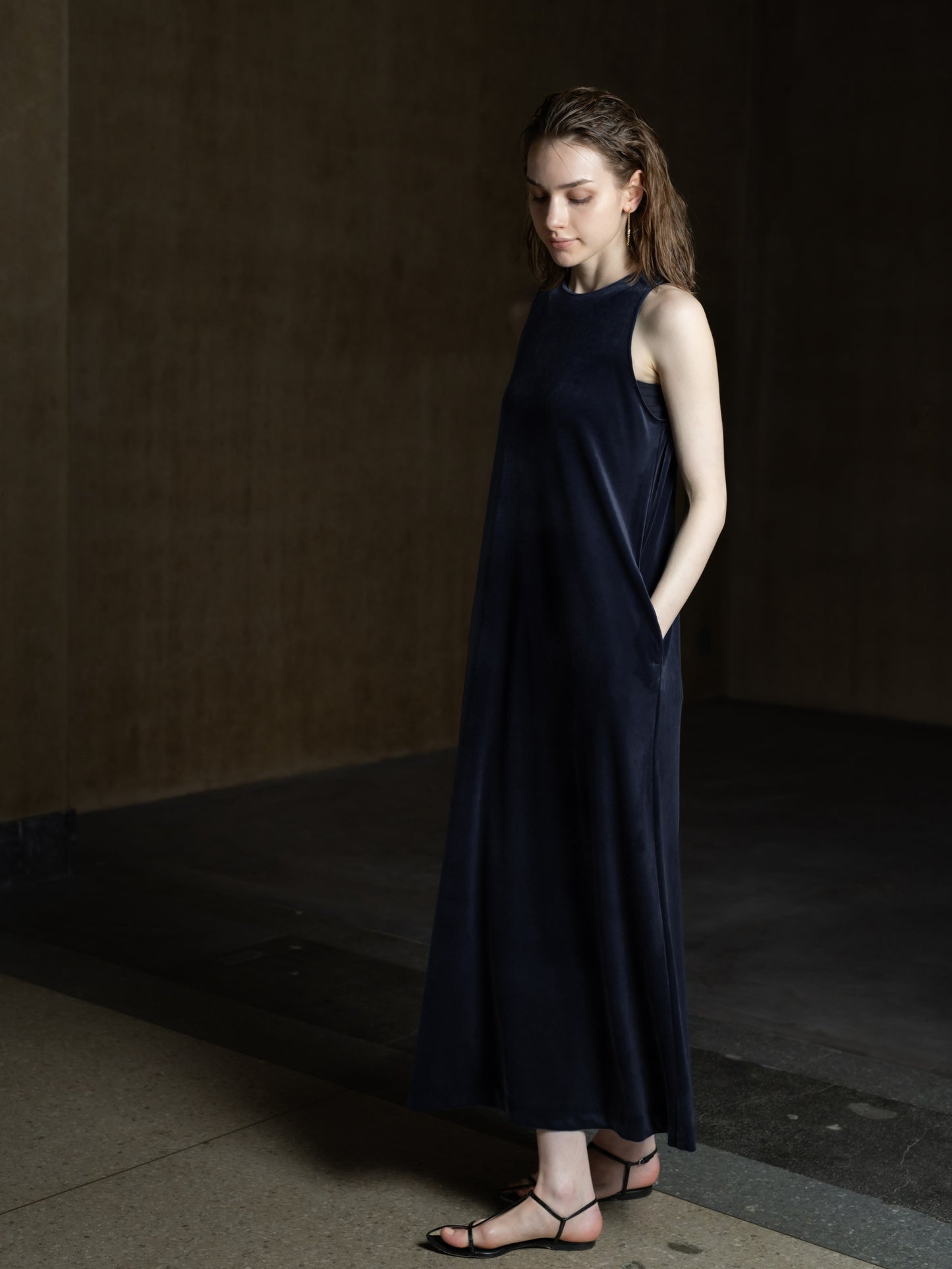 Velour Flow Dress