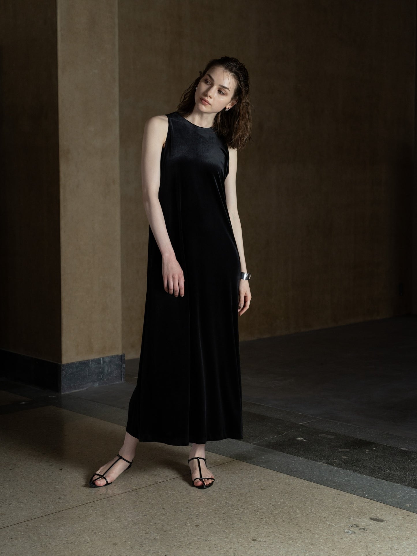 Velour Flow Dress