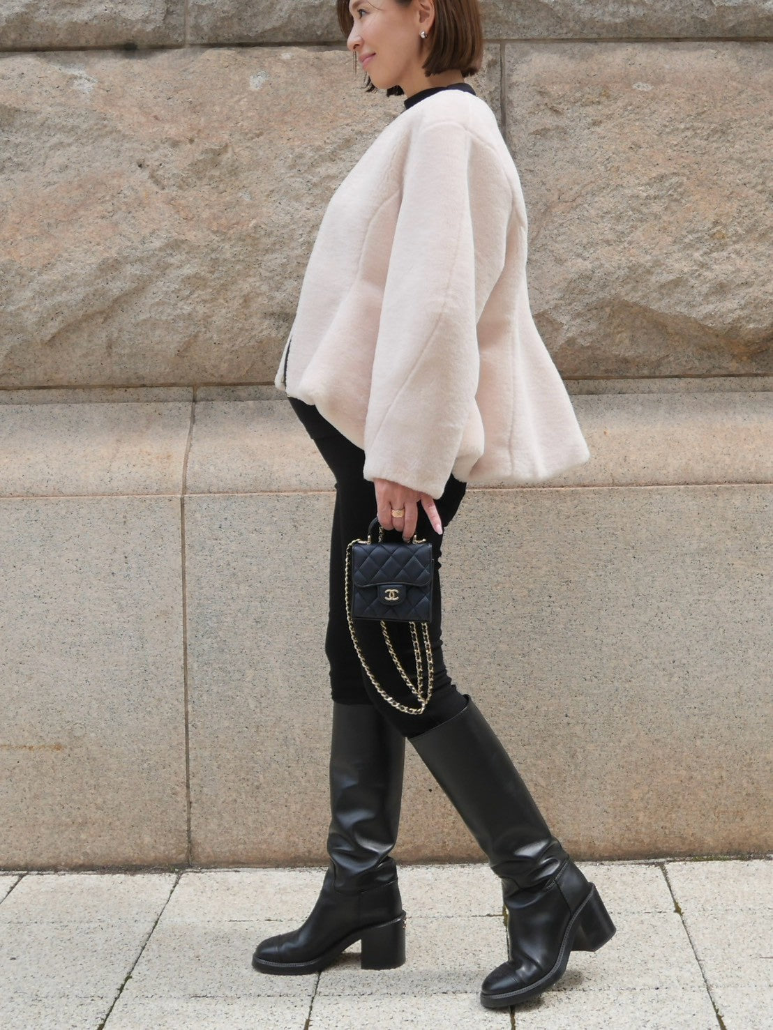 【Pre Order】Peplum Fur Jacket