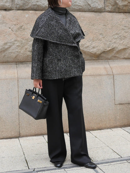 【Pre Order】Tweed Mantle Coat