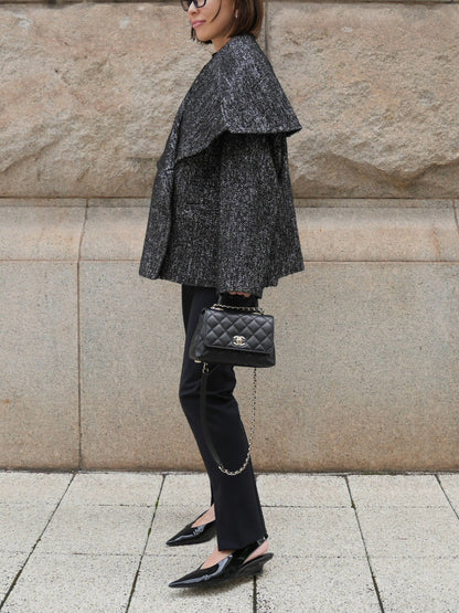 【Pre Order】Tweed Mantle Coat