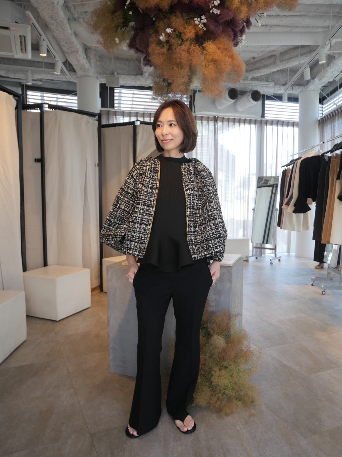 予約販売> Tweed Cloud Blouson – HEVE