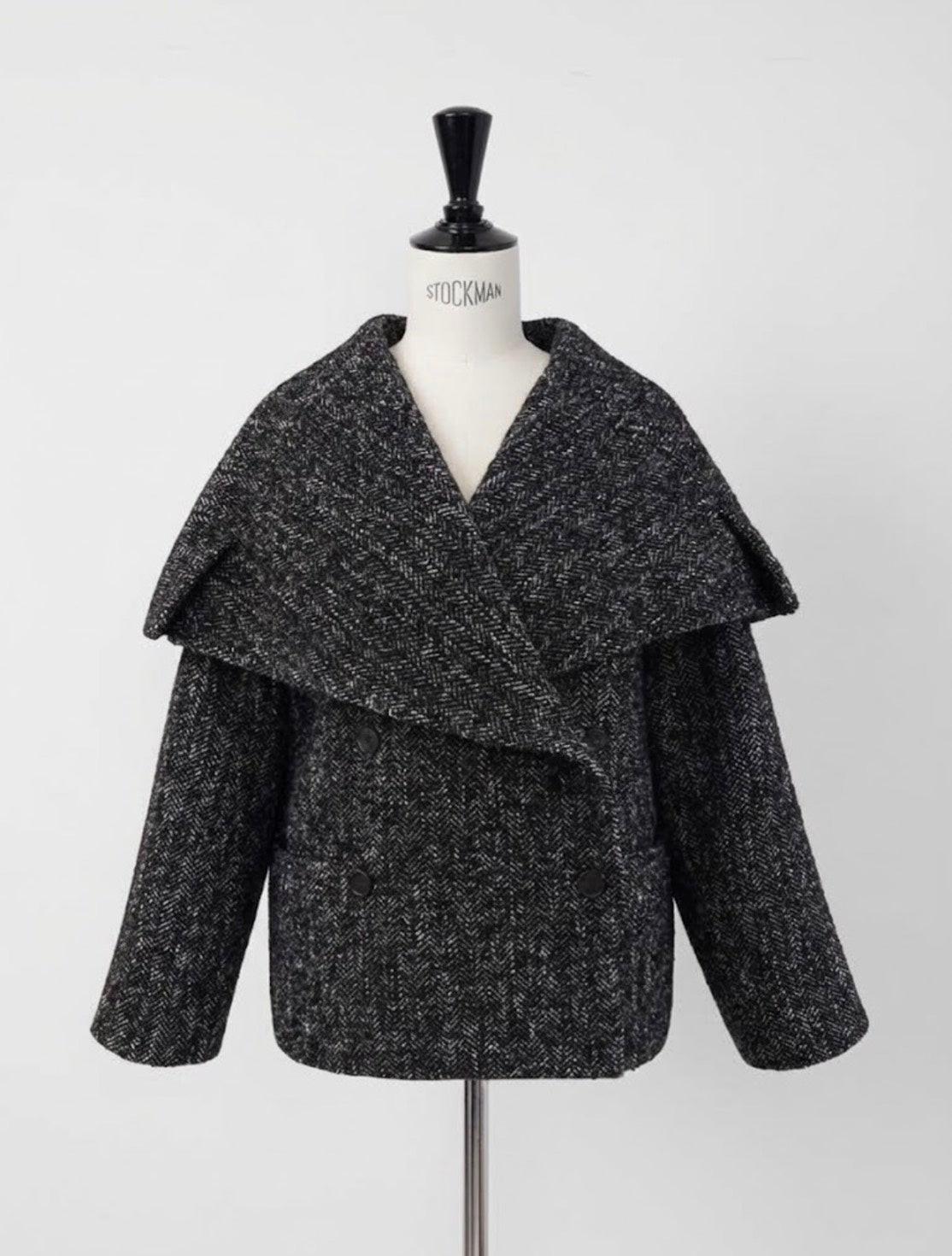 【Pre Order】Tweed Mantle Coat